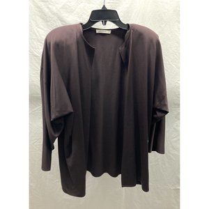 Zoran Dark Brown Light Open Jacket One Size